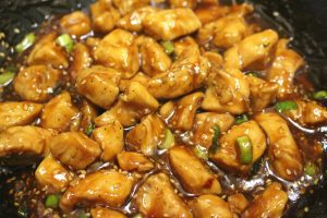 Ức gà sốt mật ong