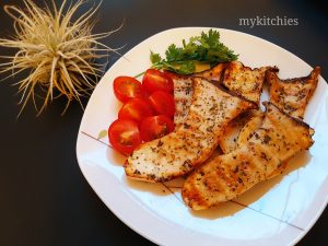 Nấm đùi gà áp chảo kiểu Âu