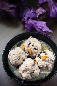 Thịt viên kho tiêu sọ của bà nội – braised meatballs with peppercorns