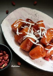 Chuối rim đường thốt nốt cốt dừa – Candied bananas dessert
