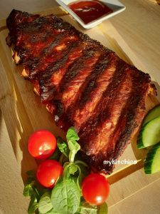 Sườn nướng BBQ xá xíu – Char siu BBQ pork ribs