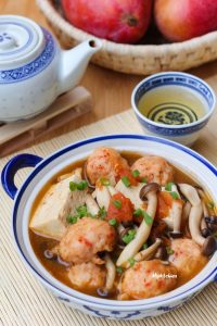 Tôm viên đậu hũ – món Hoa